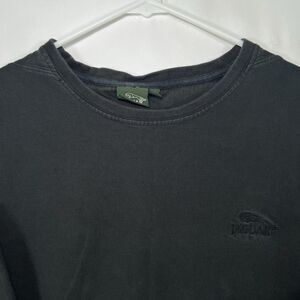 Vintage 90s Jaguar Cars T Shirt Mens Large Black Embroidered Logo Short Sleeve